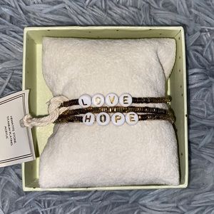 Arm Candy Love & Hope 3 Layered Bracelets